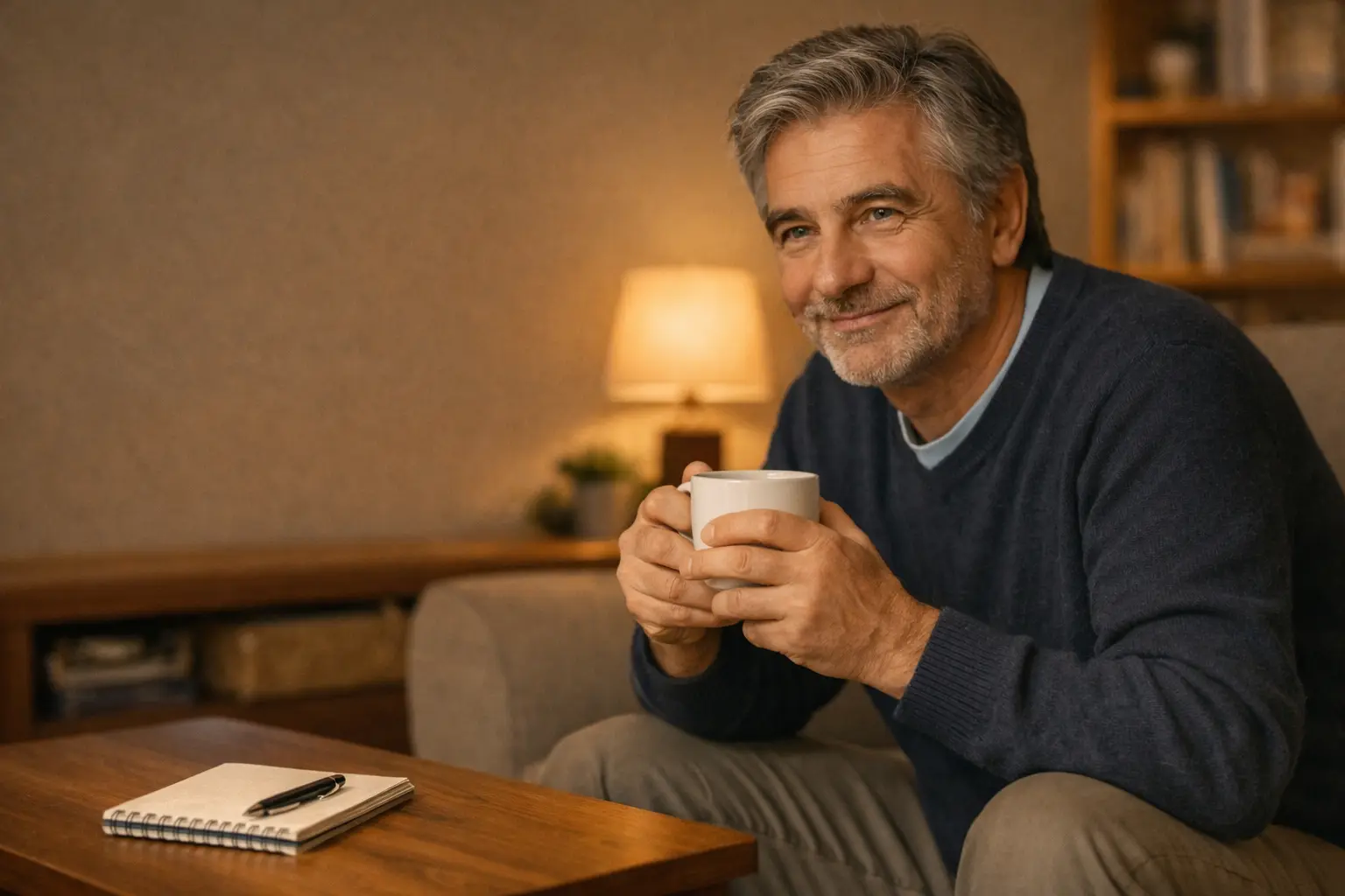 Tifoso di calcio che guarda una partita in modo rilassato e responsabile